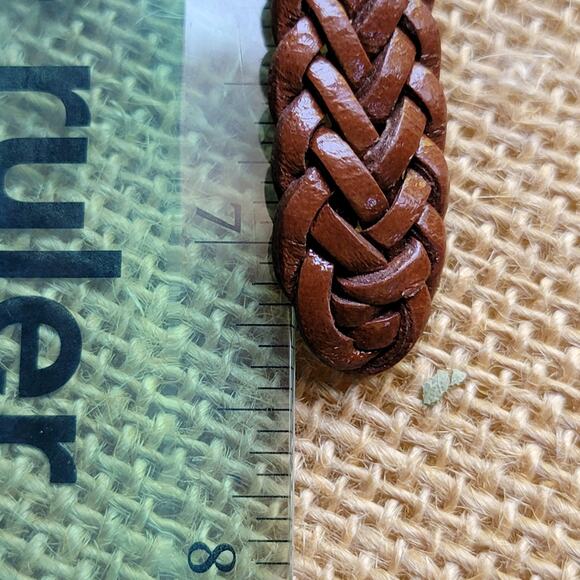 Vintage Gitano Quartz Watch Brown Braided Band Roman Dial Retro Gift for Her - Picture 3 of 10